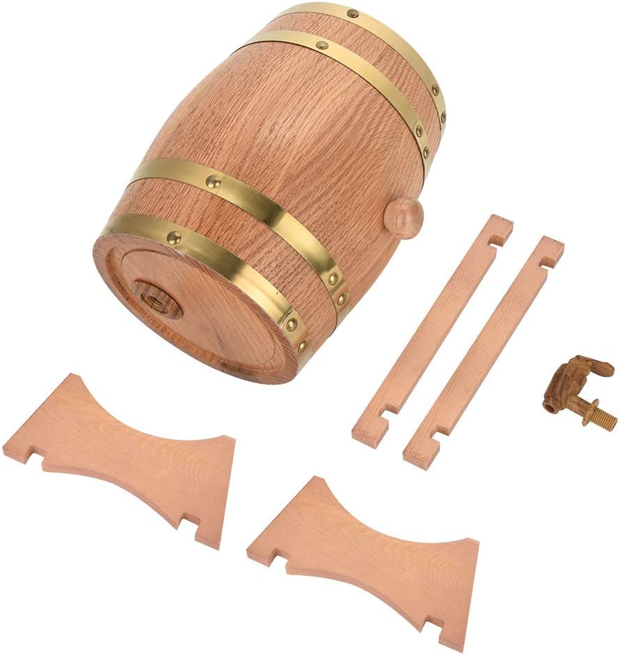 Bierspender aus Eichenholz, 3 l, mit Halterung für Whisky, Bourbon, Tequila und Wein - Image 7