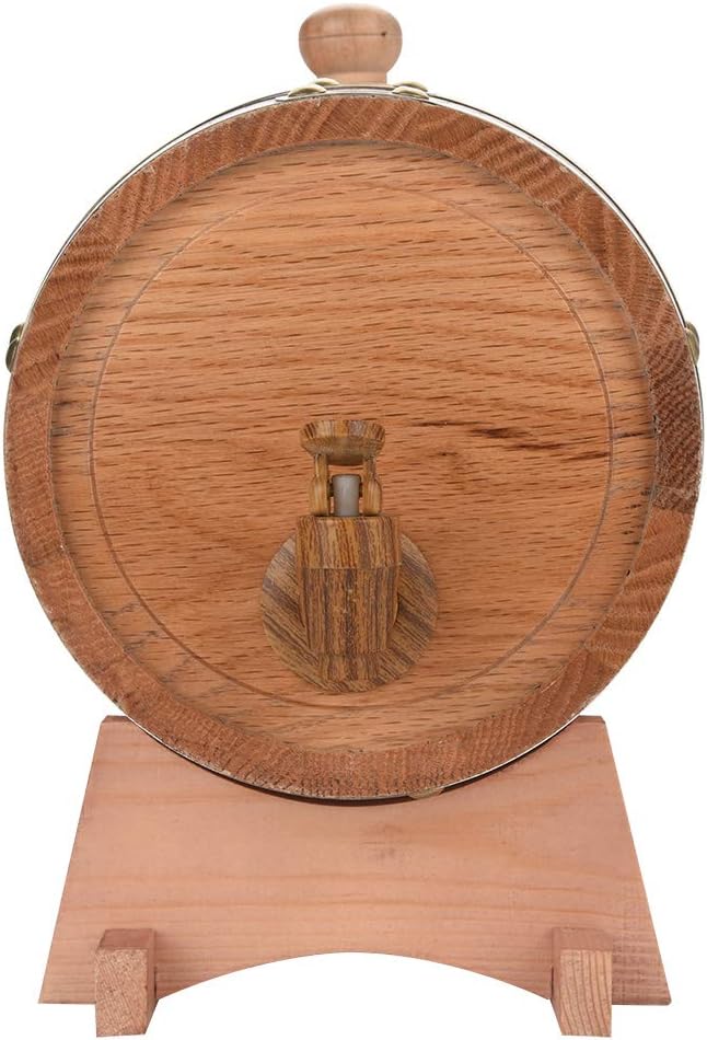 Bierspender aus Eichenholz, 3 l, mit Halterung für Whisky, Bourbon, Tequila und Wein - Image 8