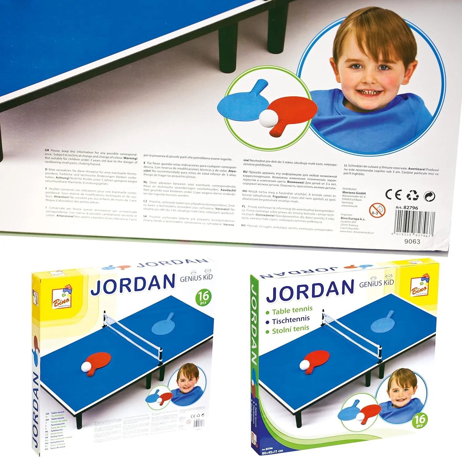 Bino world of toys Tischtennis-Spiel Kinder Tisch Tennis (Kinderspielzeug für drinnen & draussen, 16 - Image 5