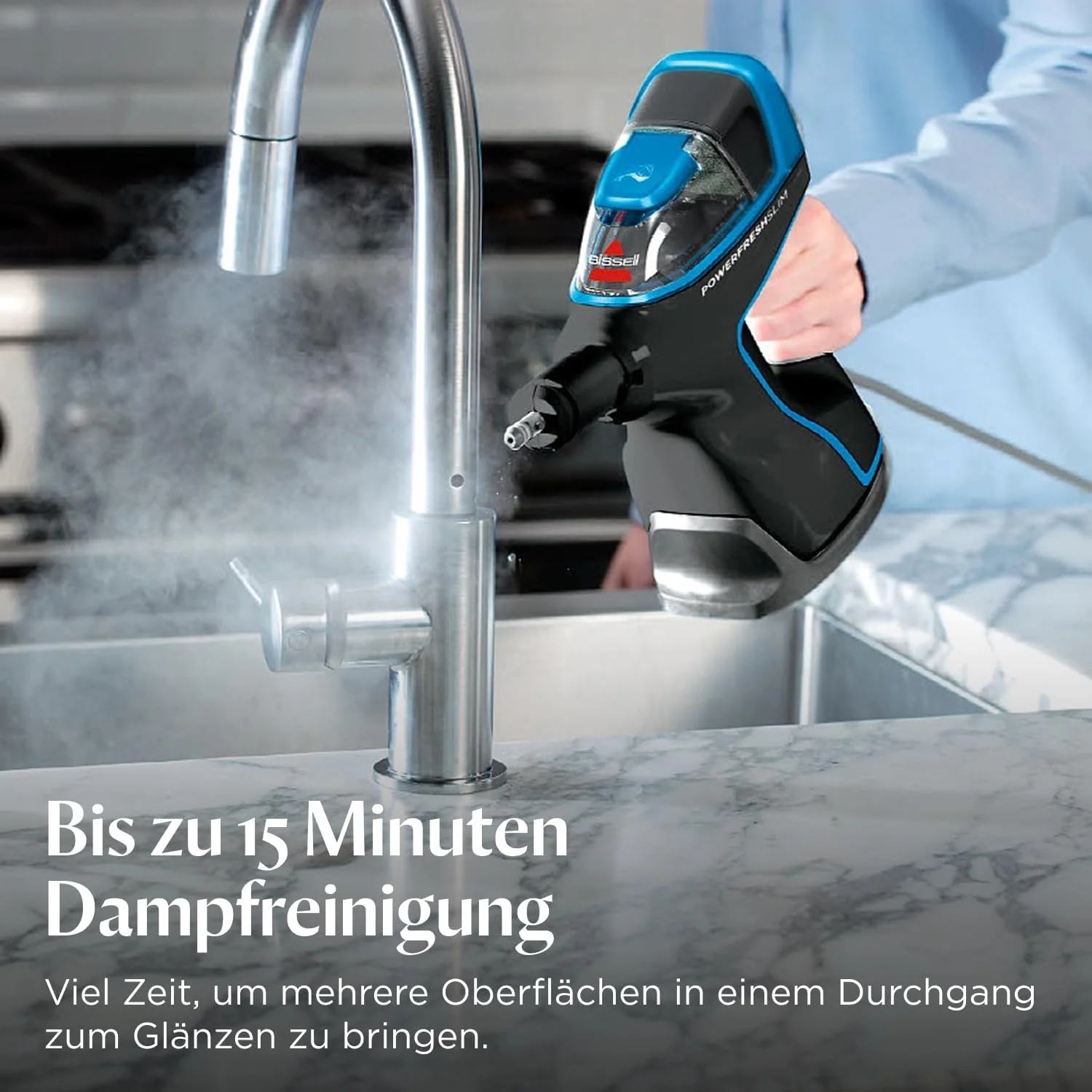 BISSELL PowerFresh Slim Steam, 3-in-1-Dampfreiniger, Dampfreiniger für die Bodenreinigung in einen t - Image 3