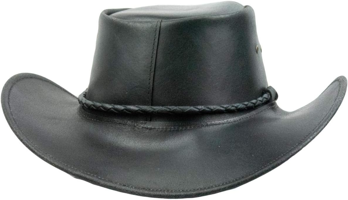 Black Jungle Kimbolton Lederhut aus Echtleder, Westernhut, Australienhut, Cowboyhut, Unisex, Braun/S - Image 5