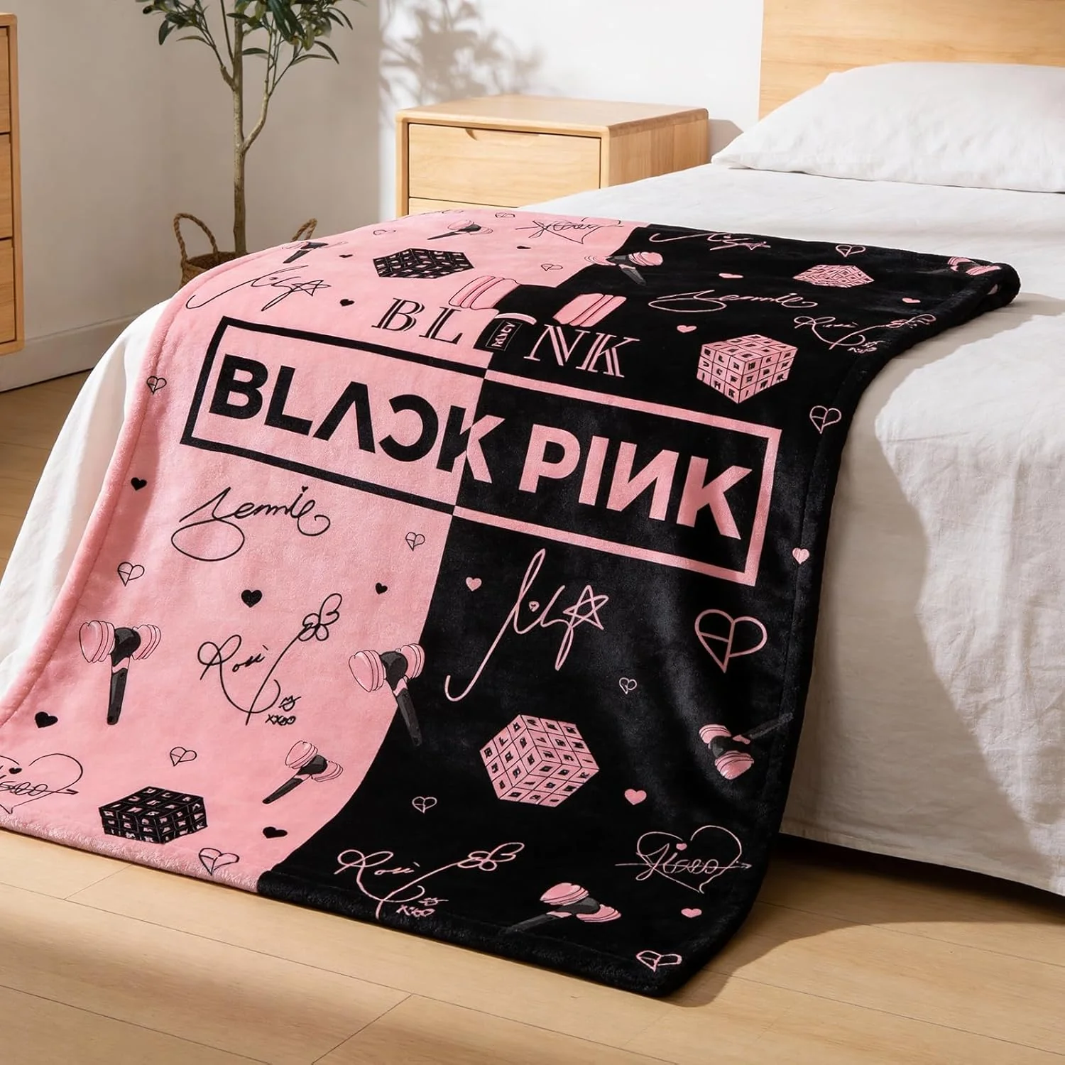 Blackpink Decke für Fans, Mehrzweck-Flanelldecke Superweiche Flanelldecke für Lounging Reisen Outdoo - Image 7