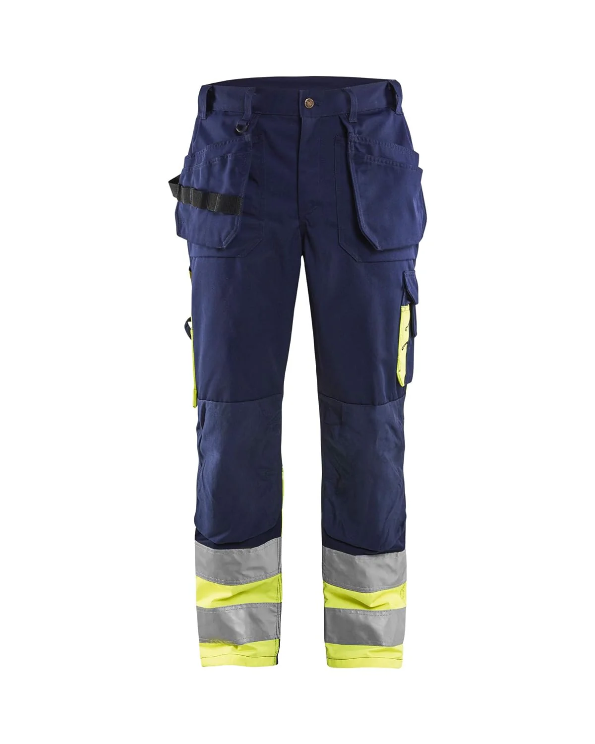 Blaklader 15291370 Hose mit hoher Sichtbarkeit, Marineblau/Gelb, grootte C62 Navy Blue / Yellow C62, - Image 2