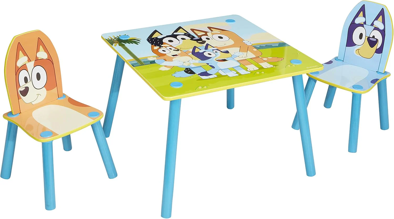 Bluey Set mit 2 Stühlen, Tisch 43,5 cm (H) x 63 cm (B) x 63 cm (T) - Image 3