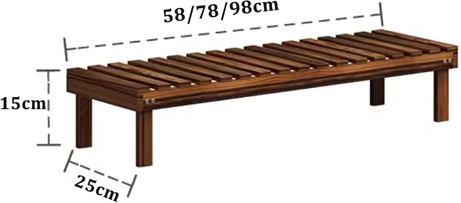 Blumenständer Aus Holz Mehrstöckiges Pflanzenregal Für Innen Balkon-Pflanzenständer Sukkulentenhalte - Image 2