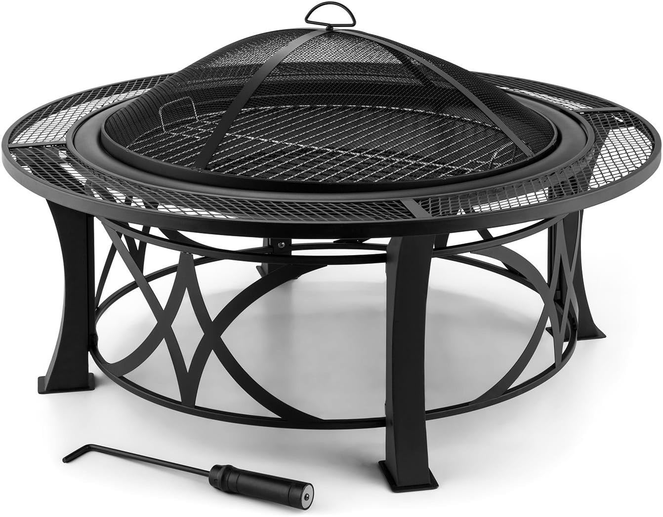 Blumfeldt 2-in-1 Feuerschale - Ø 75 cm Grill, Schalengrill, Feuerstelle, Funkenschutz, brünierter St - Image 8