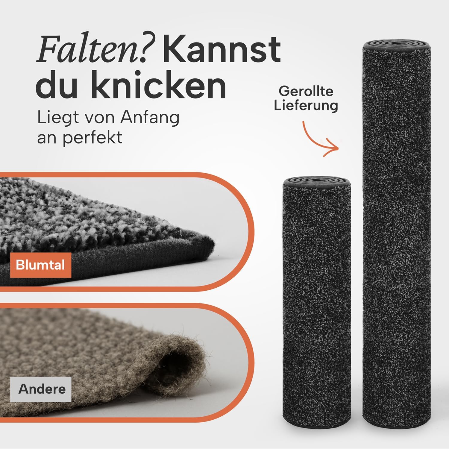 Blumtal Fussmatte 86x150 cm - Mikrofaser Schmutzfangmatte mit wasserdichter TPR-Rückseite - rutschfe - Image 6