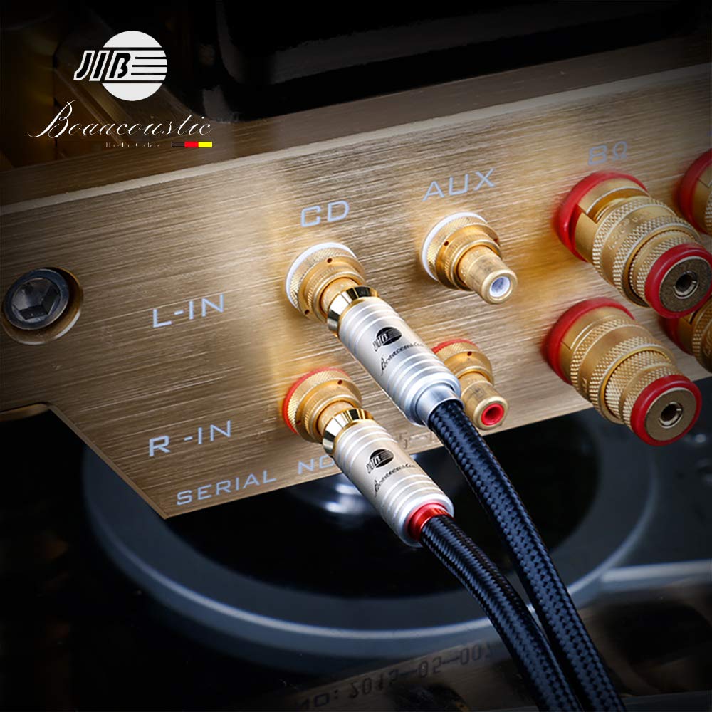 BOAACOUSTIC JIB Klinke auf Cinch Kabel High end Chinch Kabel Audio & Hifi 3.5mm AUX to RCA Kabel für - Image 4