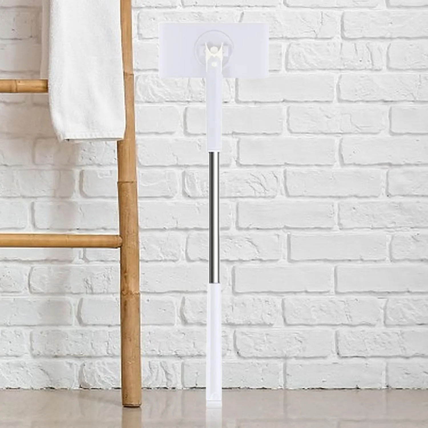 Bodenwischer,Badezimmerwischer - Flacher Staubwischer mit Reinigungstüchern | Reinigungsmopp-Set, Ha - Image 3