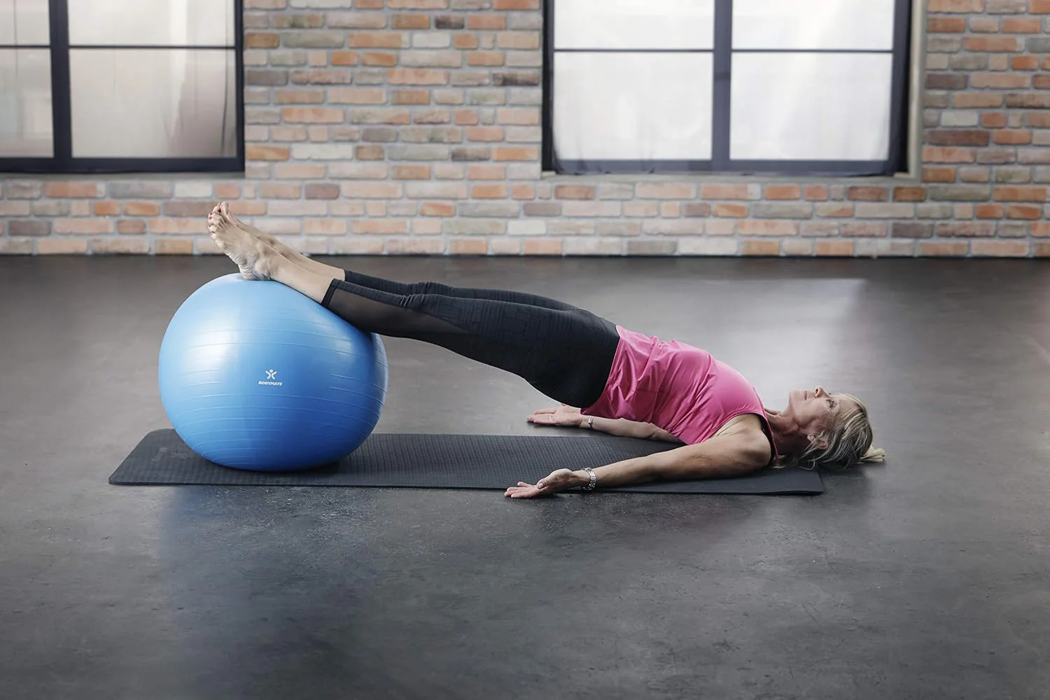 BODYMATE Gymnastikball Sitzball Trainingsball mit GRATIS E-Book inkl. Luft-Pumpe, Ball für Fitness, - Image 6