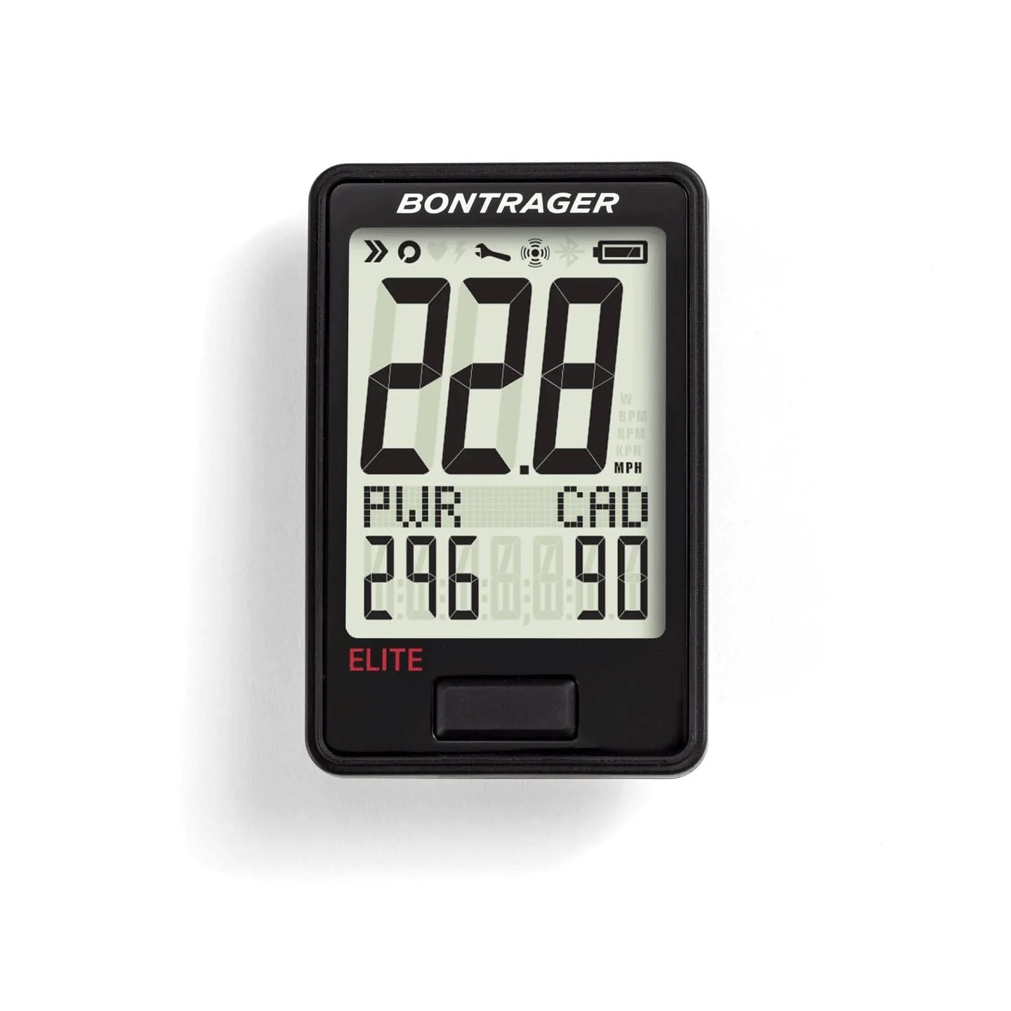 Bontrager Ridetime Elite Fahrrad Computer kabellos schwarz