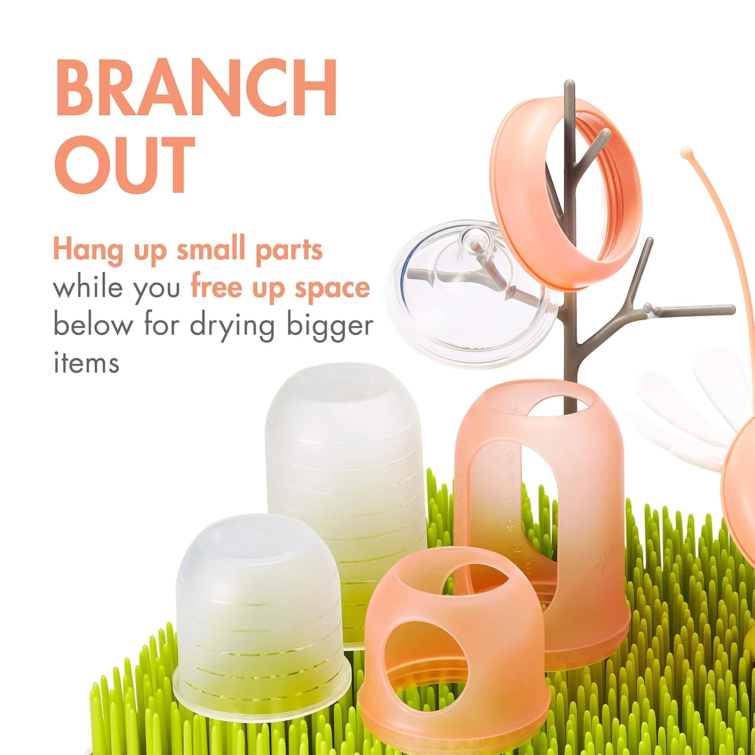 Boon LAWN& TWIG & STEM Trockengestell, Abtropfgestell 3er Set, Stylisches Trockengestell für Geschir - Image 5