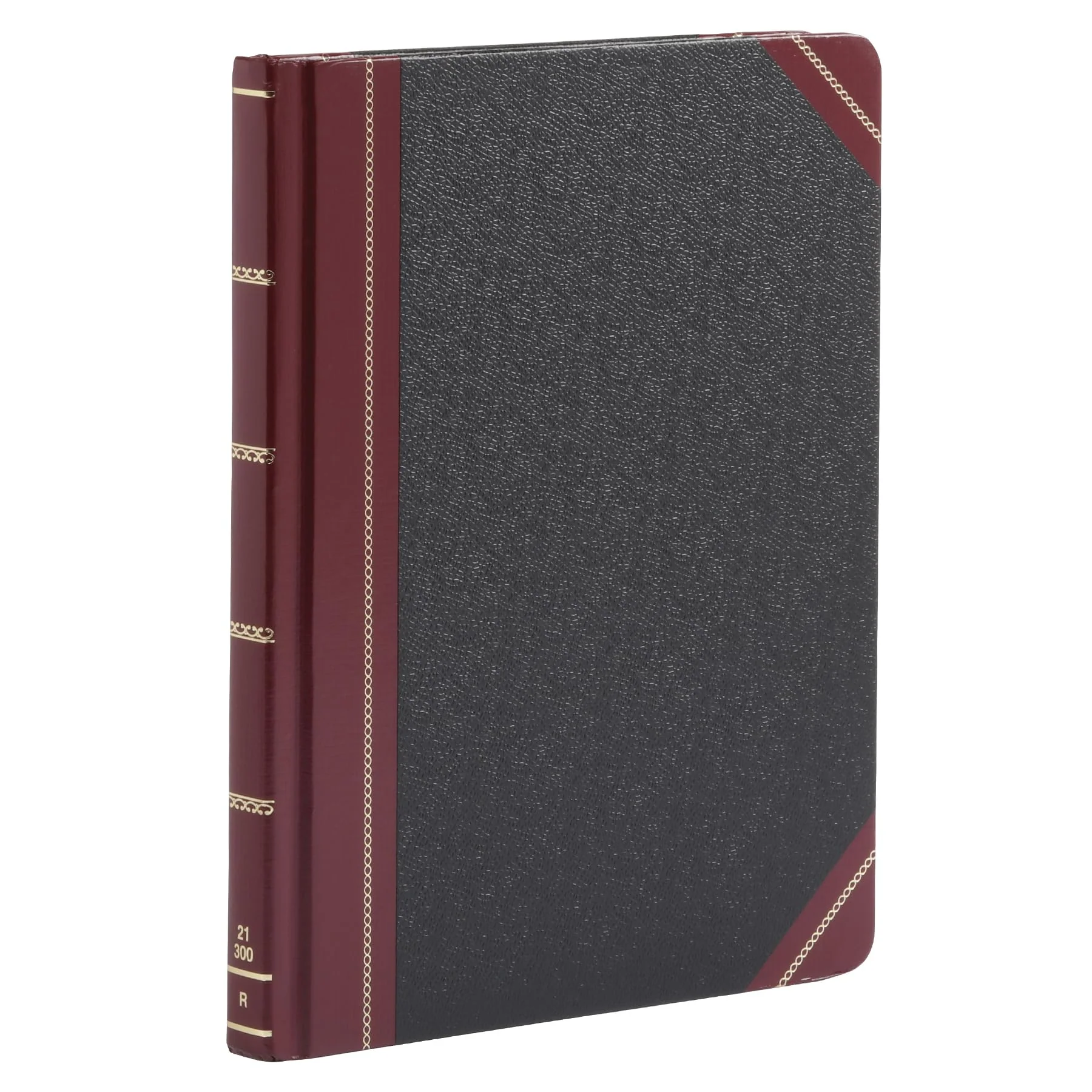 boorum & Allen Pease Record Book Karteikarte, liniert 300 Pages schwarz/red 300 Pages Karteikarte, l