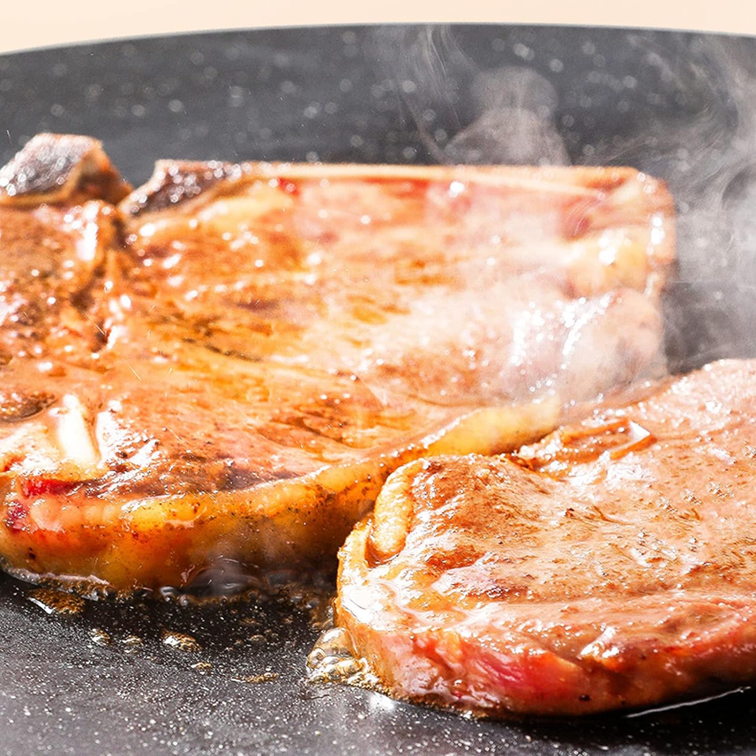 BORDSTRACT BBQ-Grillpfanne für Gasherd, elektrisches Kochfeld, Grillen im Innen- oder Aussenbereich, - Image 5