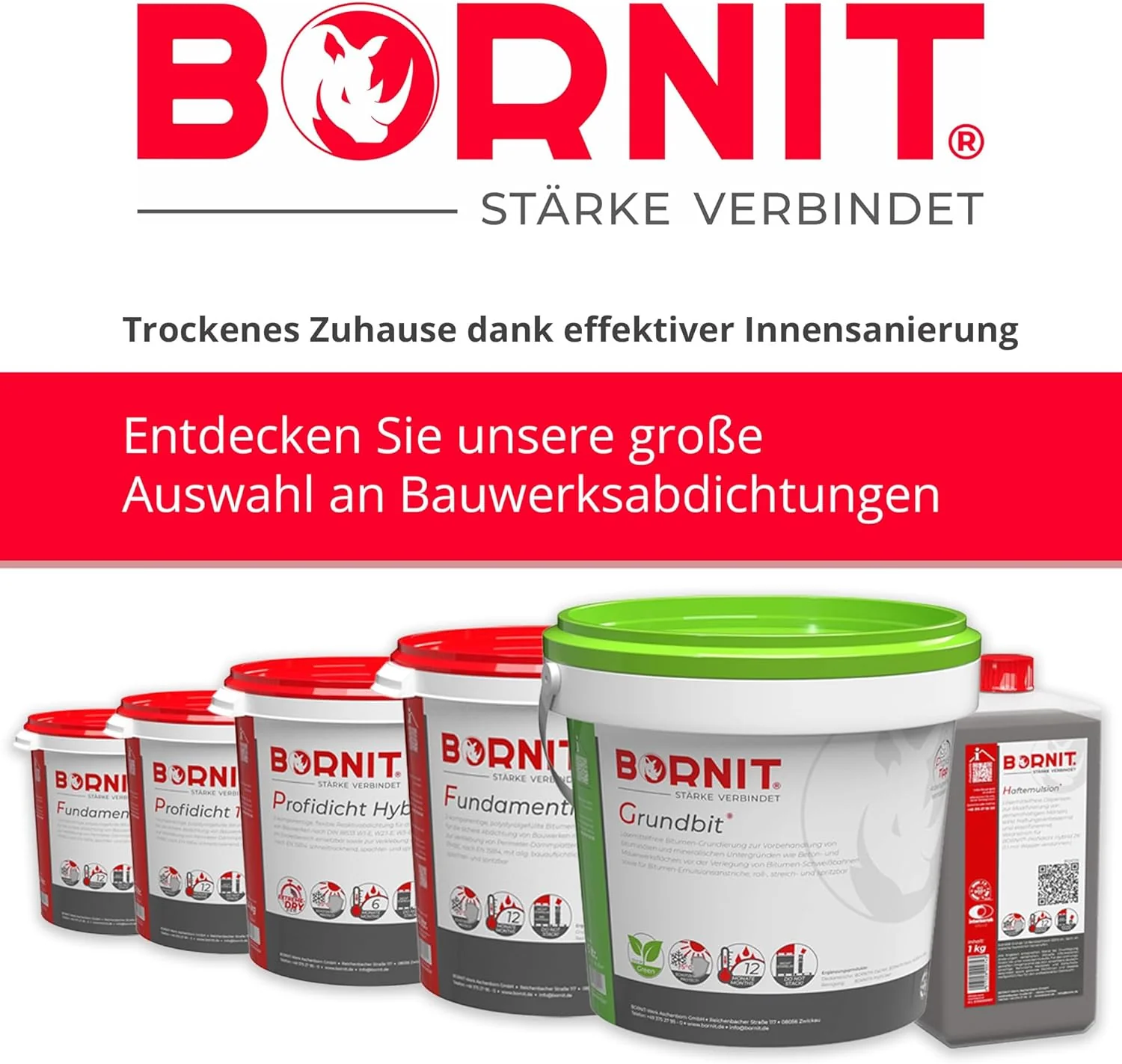 BORNIT Kaltkleber Bitumen Kleber Dachbeläge [bis 12,5% Neigung] 10L Klebstoff Bitumen Lösemittel Gar - Image 7