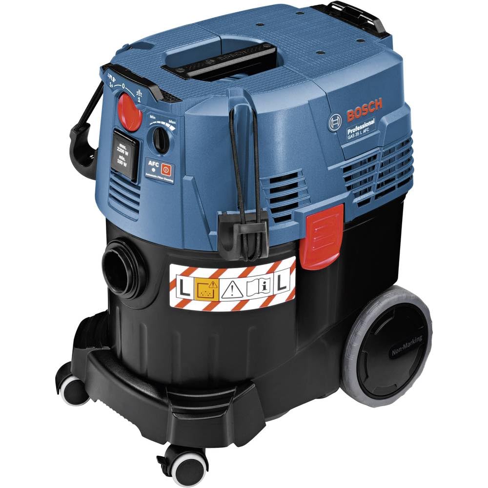 Bosch Professional Nass-/Trockensauger GAS 35 L AFC (inkl. 1x Zellulose-Flachfaltenflter, Fugendüse,