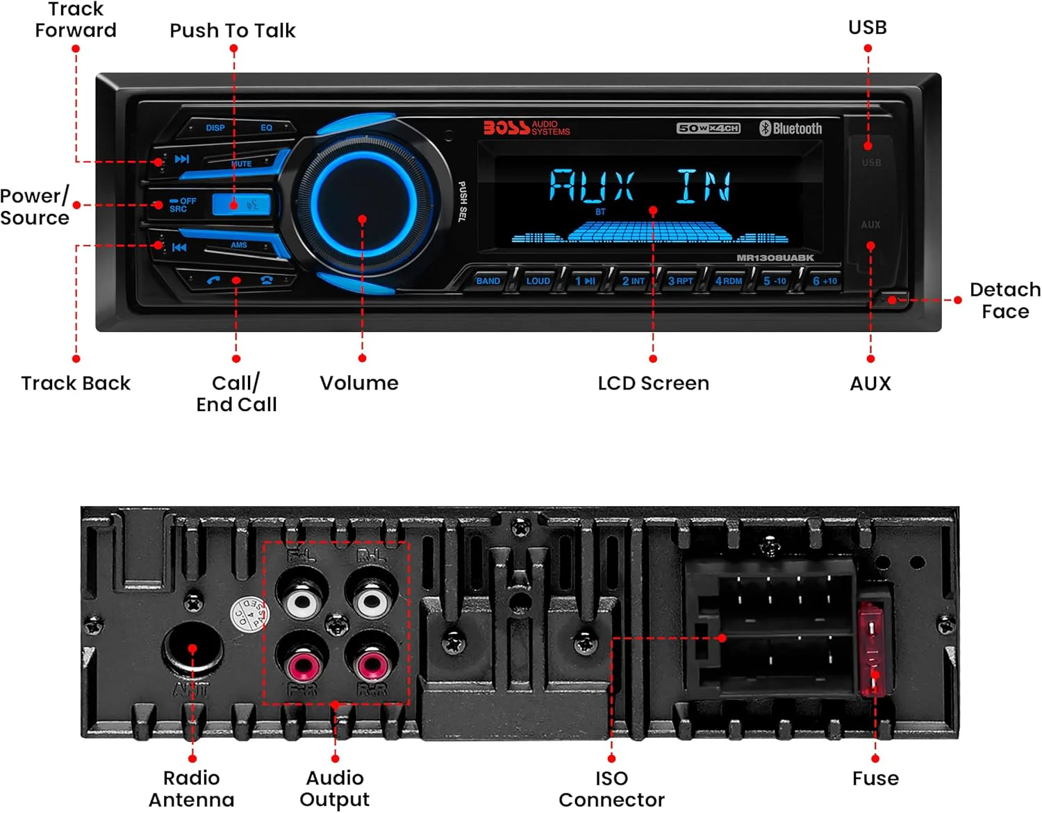 BOSS AUDIO Systems 153-mr1308uabk Radio Bluetooth - Image 5