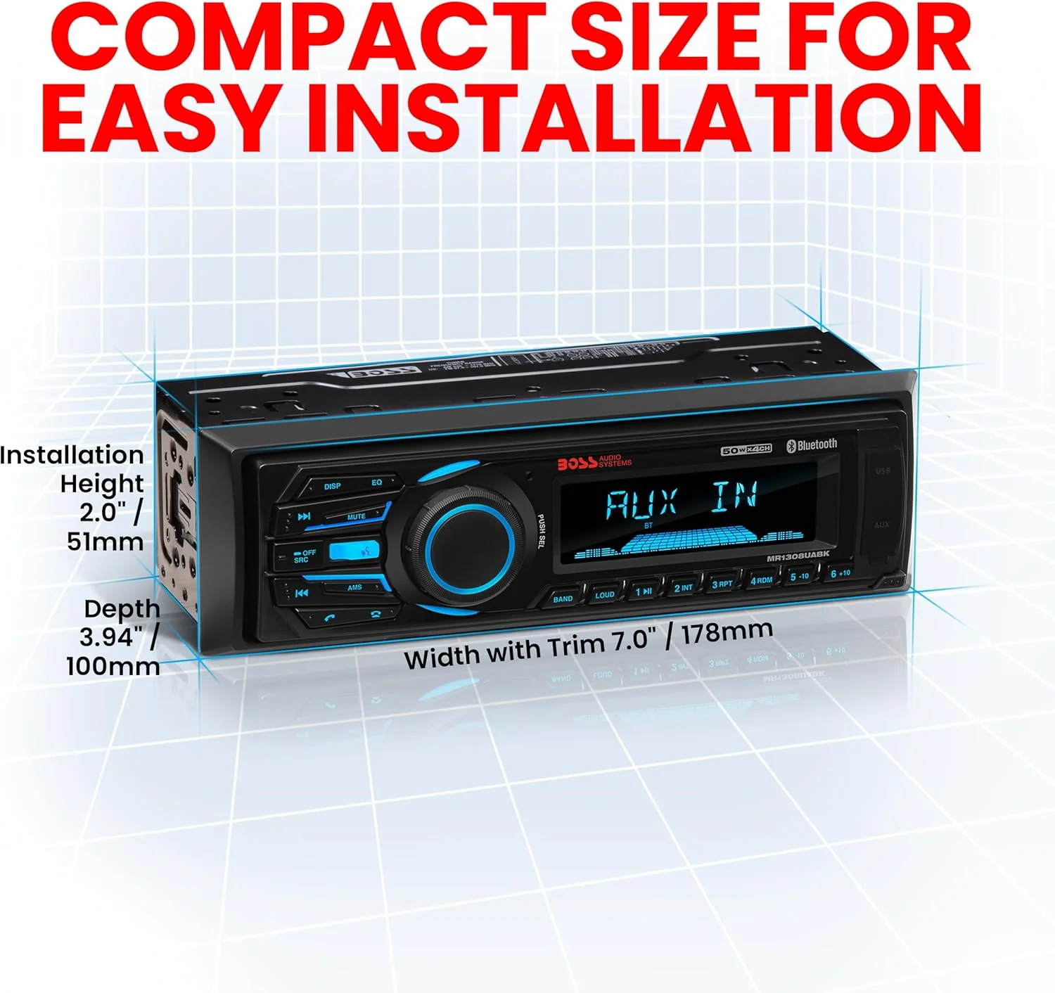 BOSS AUDIO Systems 153-mr1308uabk Radio Bluetooth - Image 6