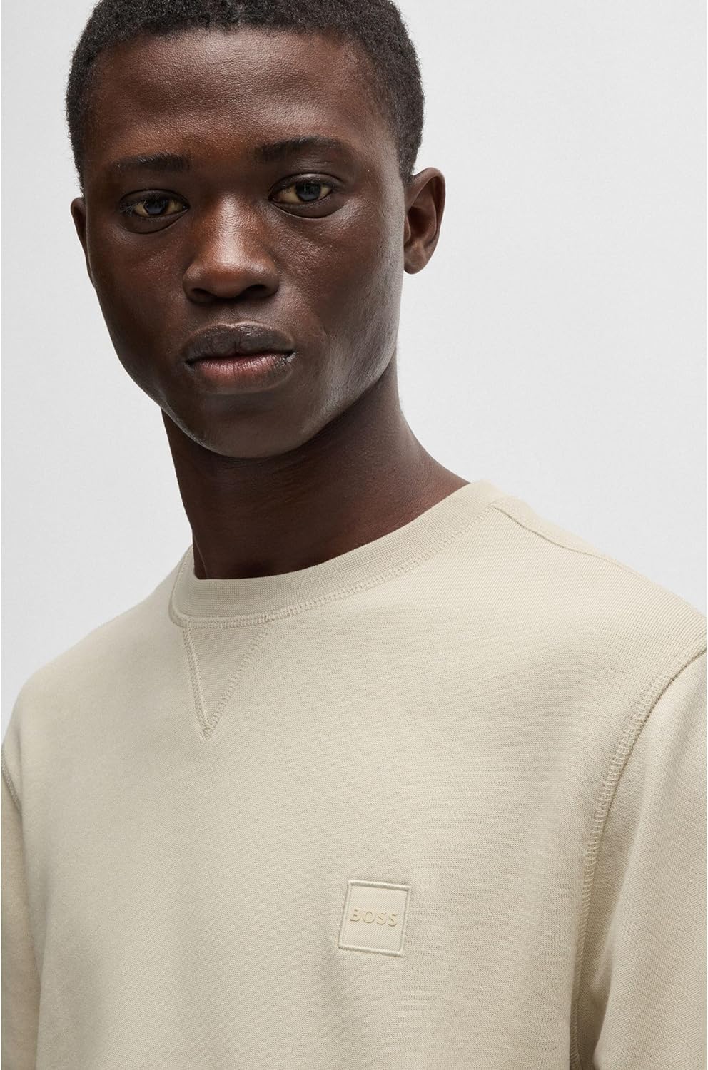 BOSS Herren Westart 1 Pullover L Light Beige, L Light Beige - Image 5