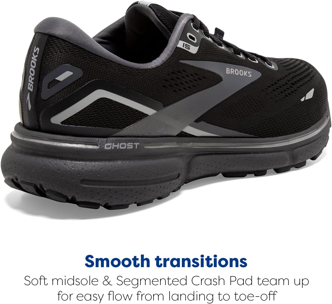 Brooks Herren Ghost 15 GTX Sneaker 40 EU Black Blackened Pearl Alloy, 40 EU Black Blackened Pearl Al - Image 3