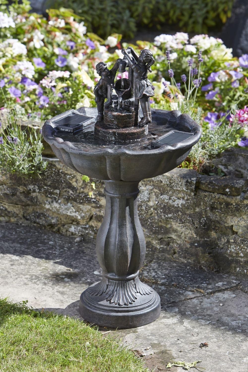 Brunnen / Wasserspiel für den Garten, dekorativ, solarbetrieben, Multi - Image 2