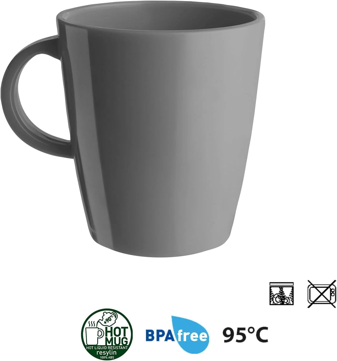 BRUNNER Campinggeschirr Melamin 2-4 Personen (Set: 8, 12, 16 oder 36 Teilig) - Venetian SEA Green - - Image 4