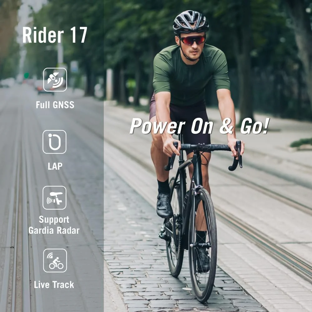 Bryton Rider 17 3,0 Zoll LCD Bildschirm Drahtloses GPS Fahrradcomputer, kompatibel mit Fahrrad Radar - Image 6