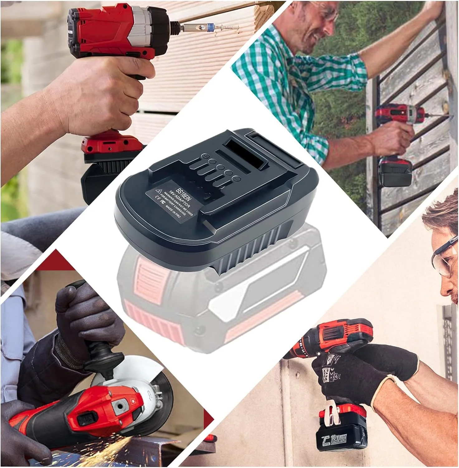BS18EIN für Bosch auf für Einhell Akku-Adapter, Batterieadapter für Bosch Professional 18V System Ak - Image 5