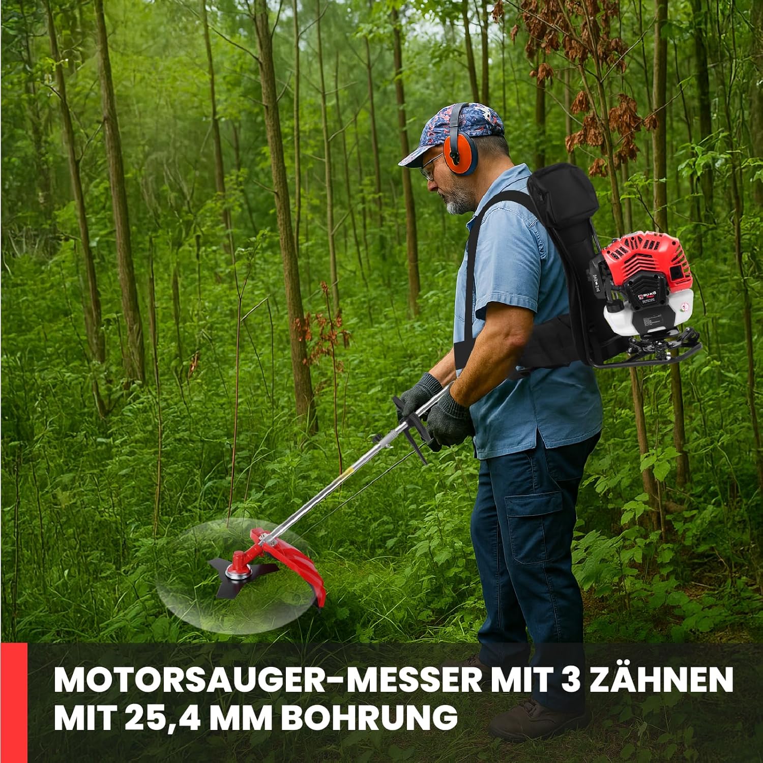 BU-KO 52 cc Langzeit-Rucksack mit Langer Reichweite, multifunktionaler Gartengarten: Strimmers and B - Image 8