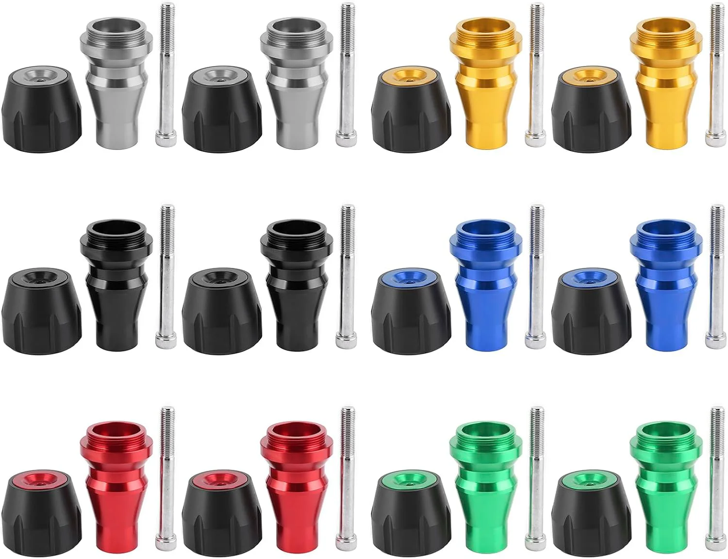 Buachois Motorrad Sturzschutz, Crash Protector Sturzpads,10 mm Edelstahl Universal Anti Kollisions M - Image 8