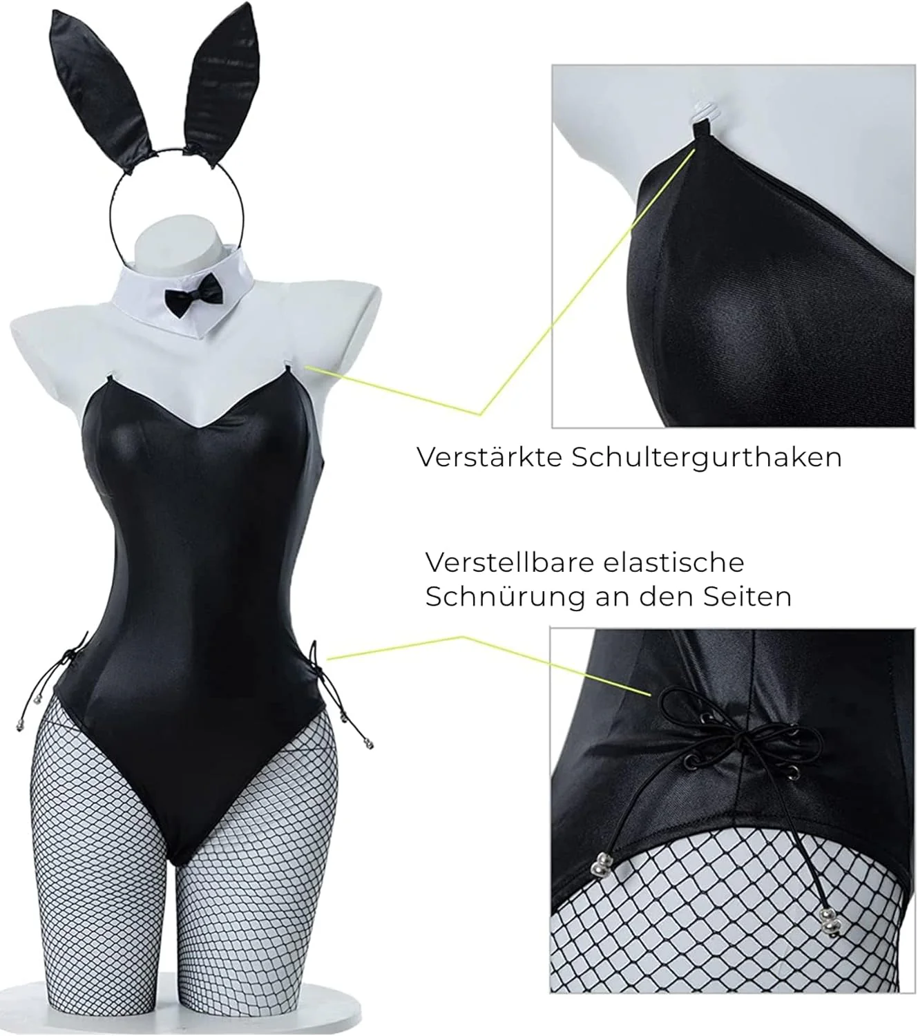 Bunny Kostüm Frauen Girl Sakurajima Mai Cosplay Kostüm BunnyGirl Senpai Cosplay Bunny Suit mit Ohren - Image 5