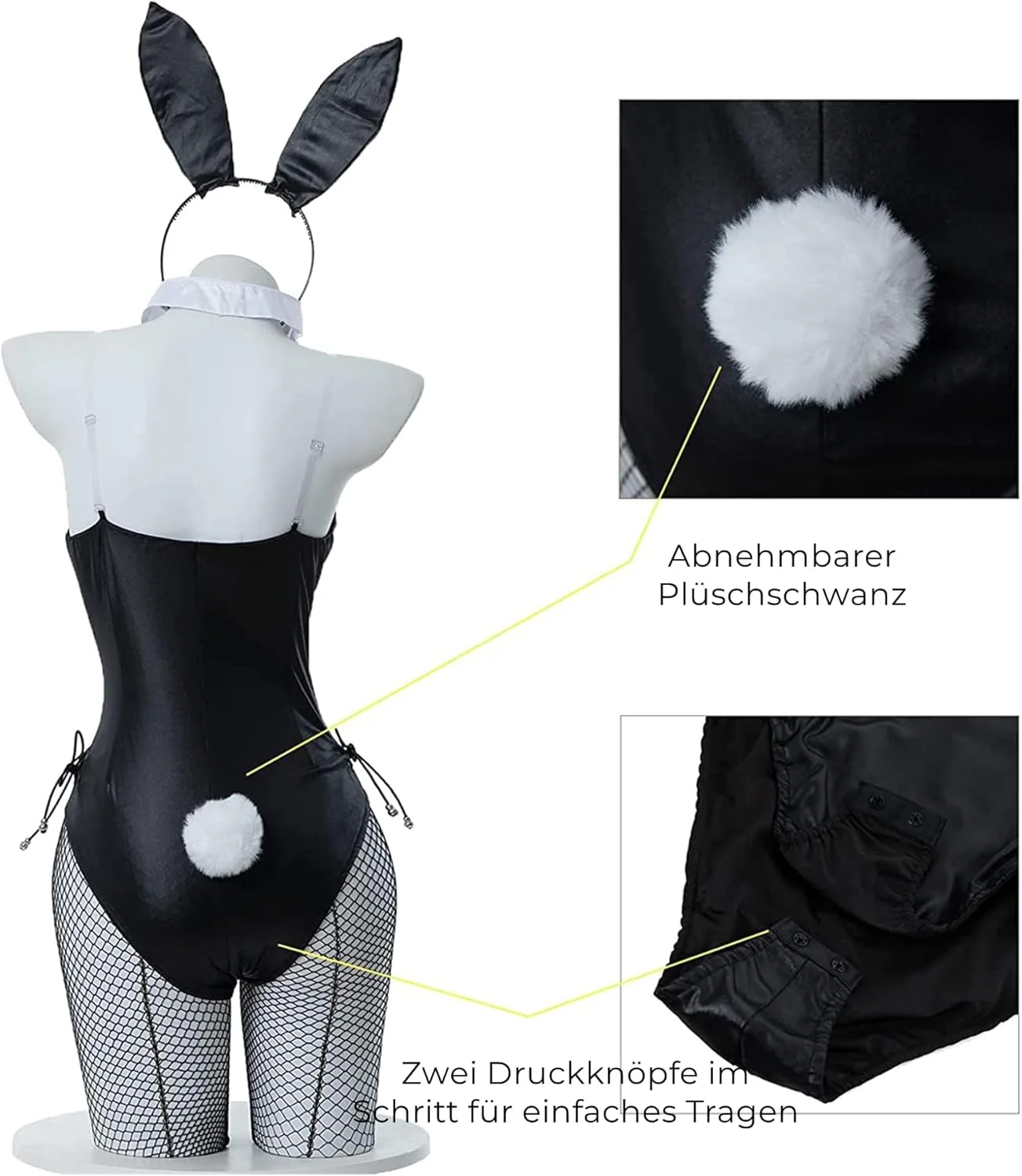 Bunny Kostüm Frauen Girl Sakurajima Mai Cosplay Kostüm BunnyGirl Senpai Cosplay Bunny Suit mit Ohren - Image 6