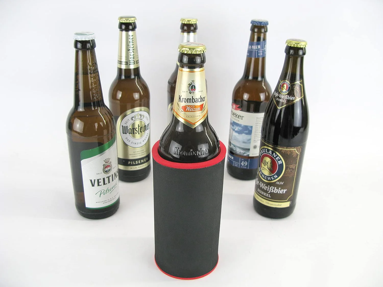 Bunte Mischung - 5er Set Getränkekühler 0,5l Flasche - Bierkühler - Neoprenkühler - passgenau ~Flasc - Image 8