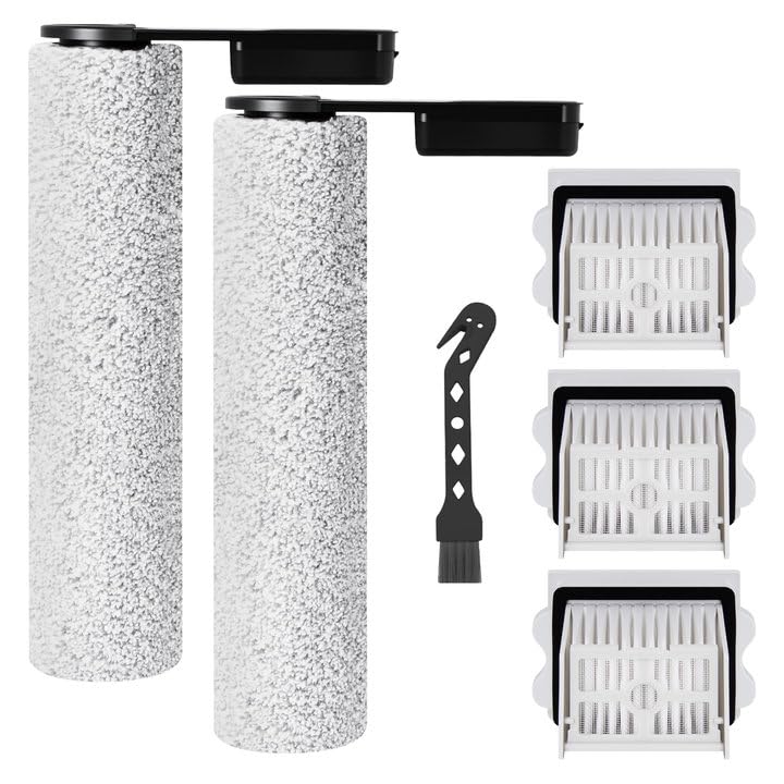 Bürstenrolle Filter Ersatzteile für roborock Flexi Lite Nass- und Trockensauger, 2 Bürstenrollen, 3