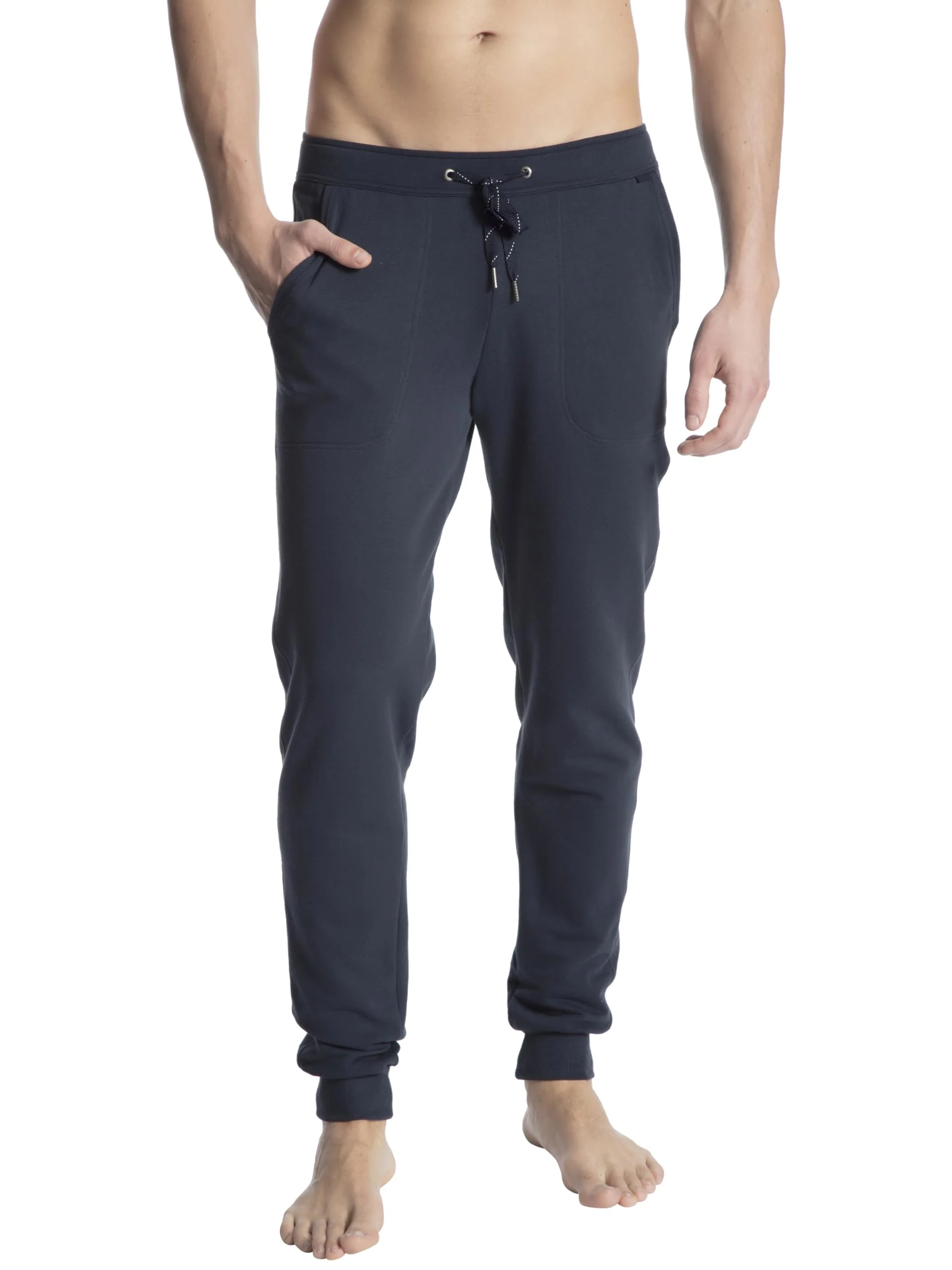 CALIDA RMX Lounge Jogginghose Herren, mit Seitentaschen 46W Dark Sapphire, 46W Dark Sapphire