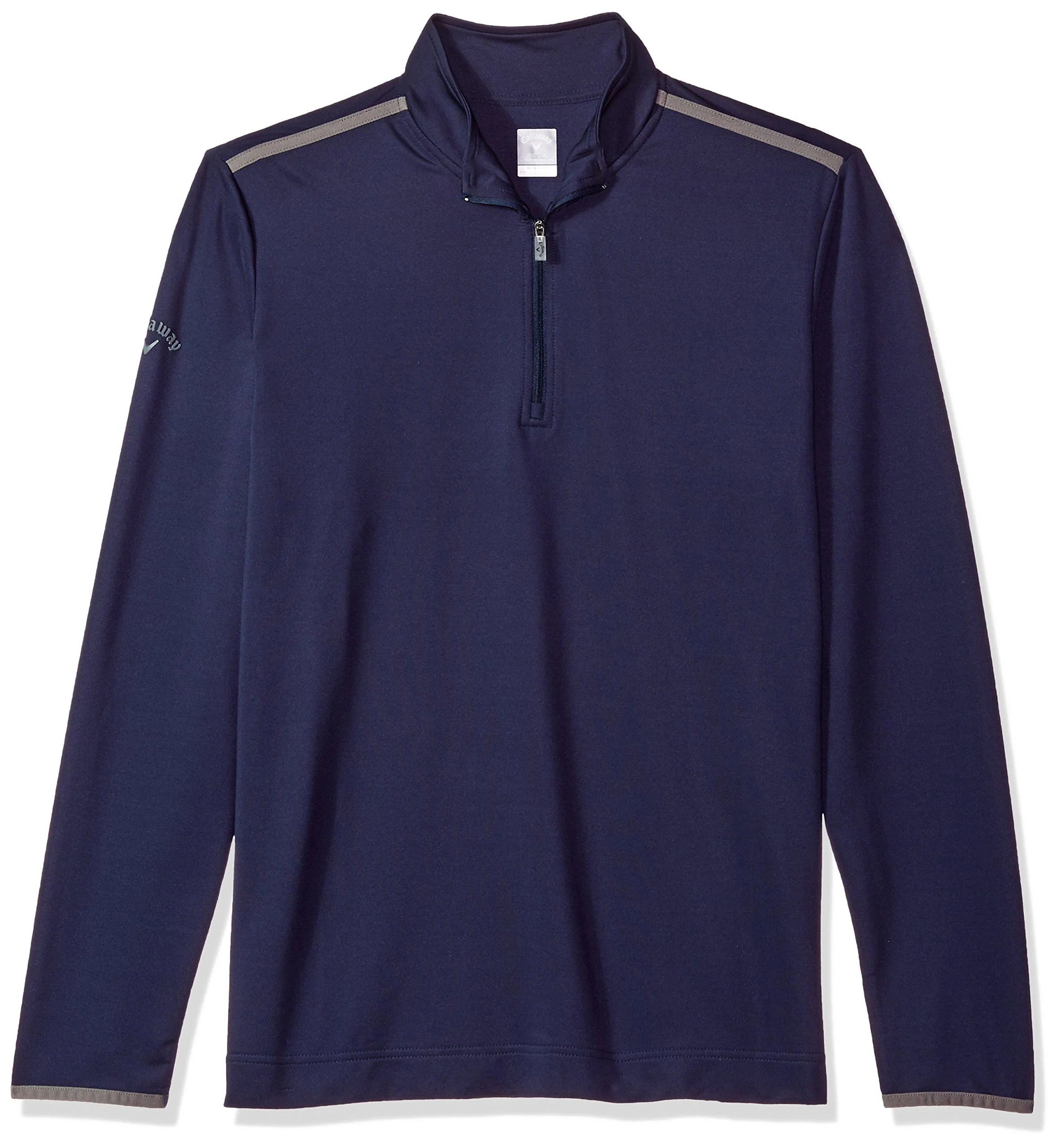 Callaway Damen Long Sleeve Opti-Shield 1/4-zip Mock Pullover Jacke L Peacoat, L Peacoat