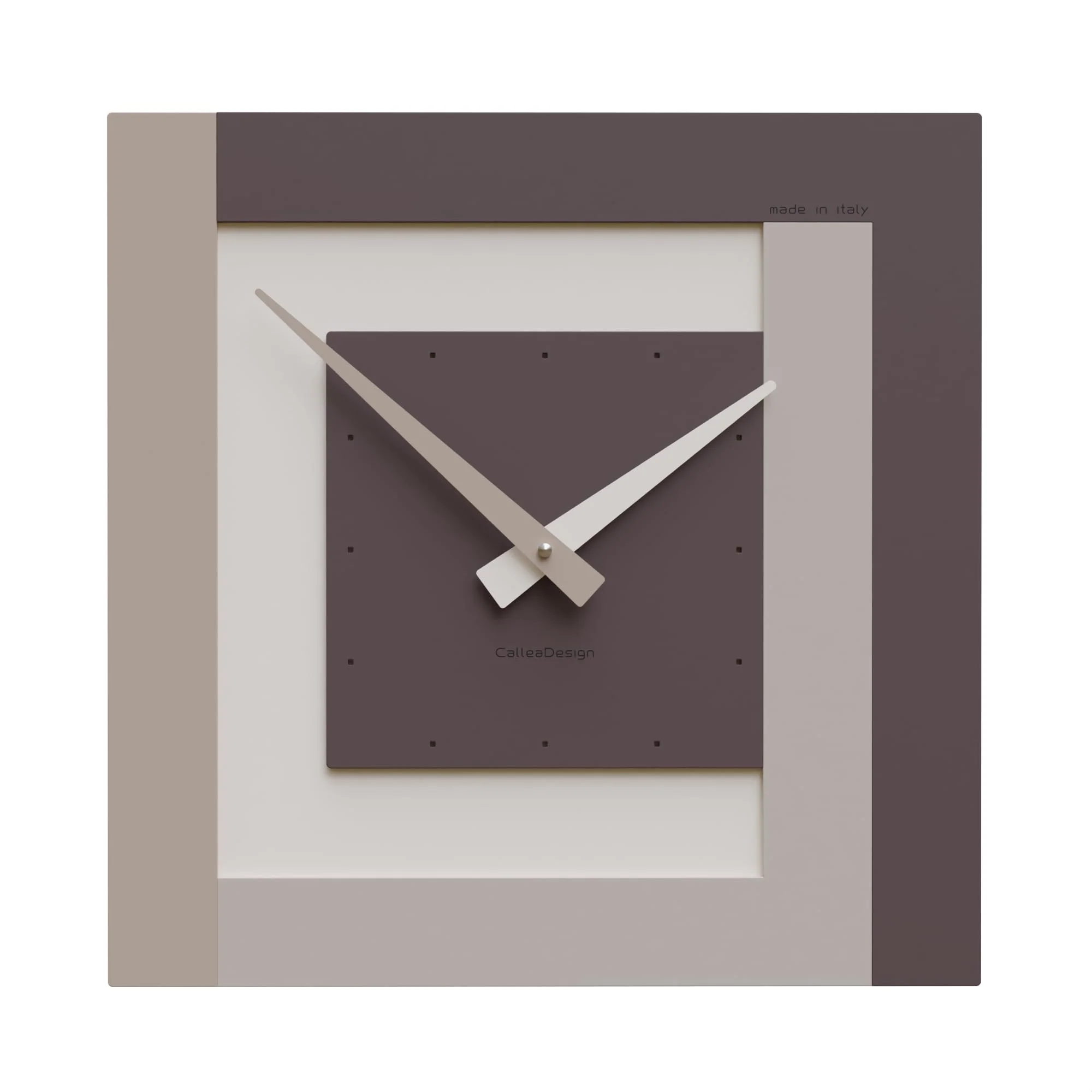 CalleaDesign 40 cm Wanduhr Clock40 Schokolade, Schokolade