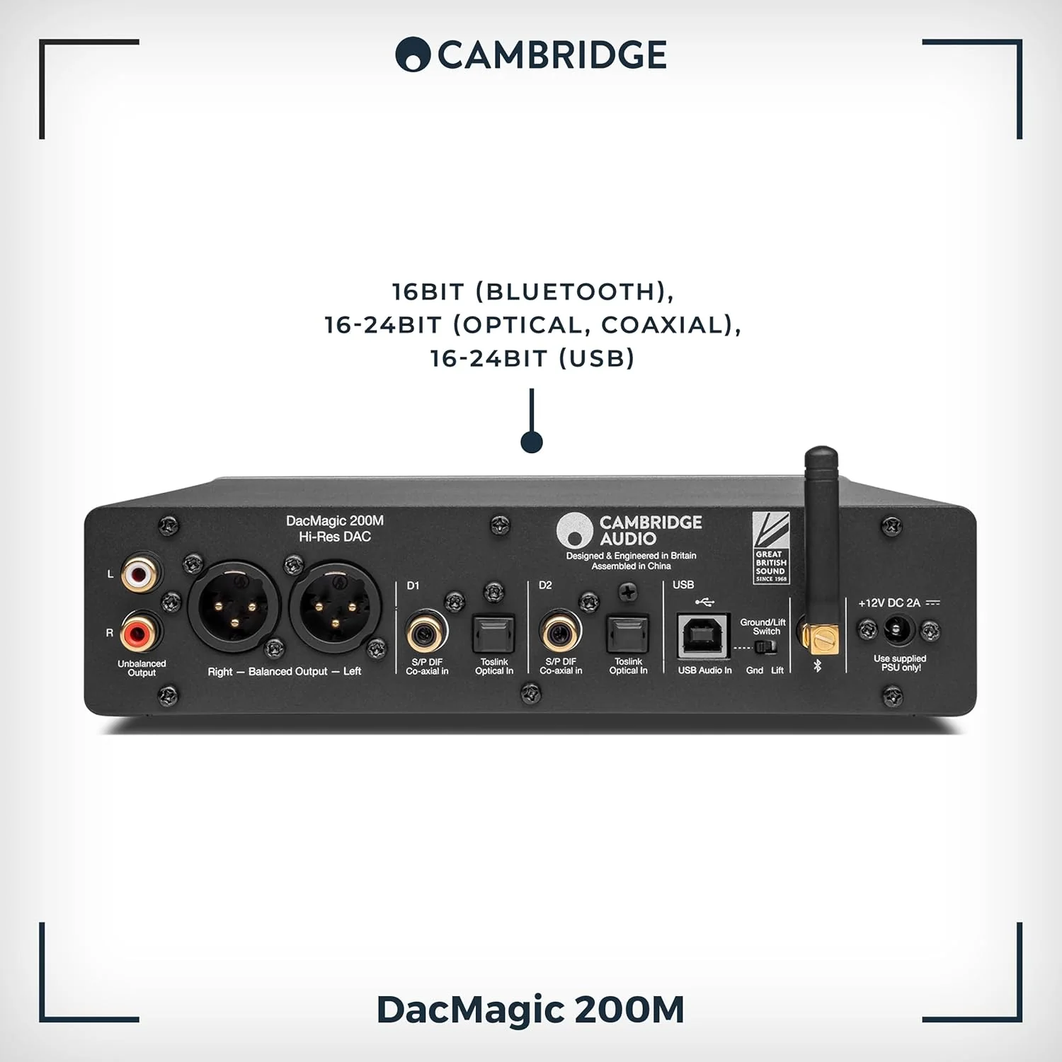 Cambridge Audio DacMagic 200M - MQA HiFi DAC und Kopfhörerverstärker mit Bluetooth - PC/MAC-Unterstü - Image 7