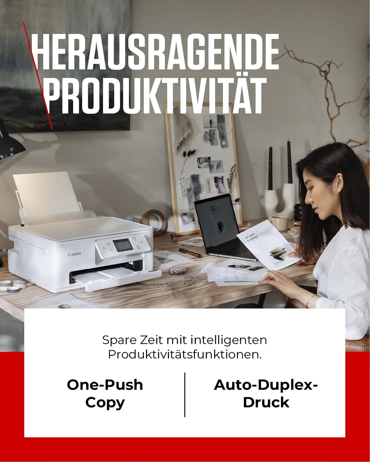 Canon PIXMA TS7650i Multifunktionsdrucker 3in1 (Tintenstrahl,Drucken, Kopieren, Scannen, A4, 6,7 cm - Image 4