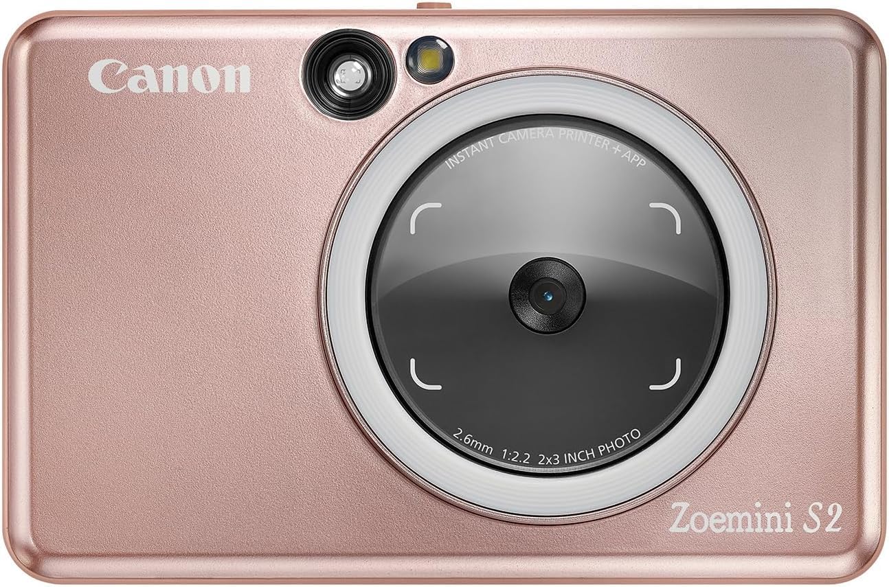 Canon Zoemini S2 Mini Sofortbildkamera + Fotodrucker mobil tragbar unterwegs Hosentasche (Fotodruck