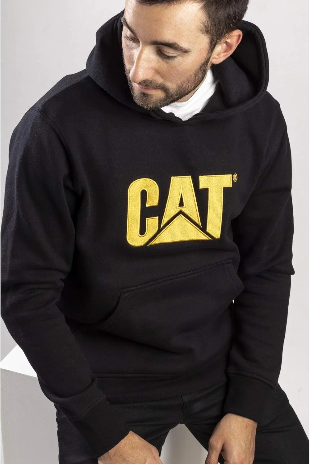 Caterpillar Cat Kapuzenpullover W10646-016-L S Heather Grey, S Heather Grey - Image 5