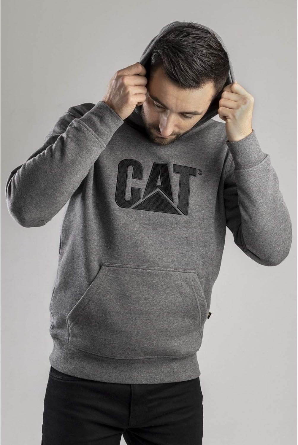 Caterpillar Cat Kapuzenpullover W10646-016-L S Heather Grey, S Heather Grey - Image 8