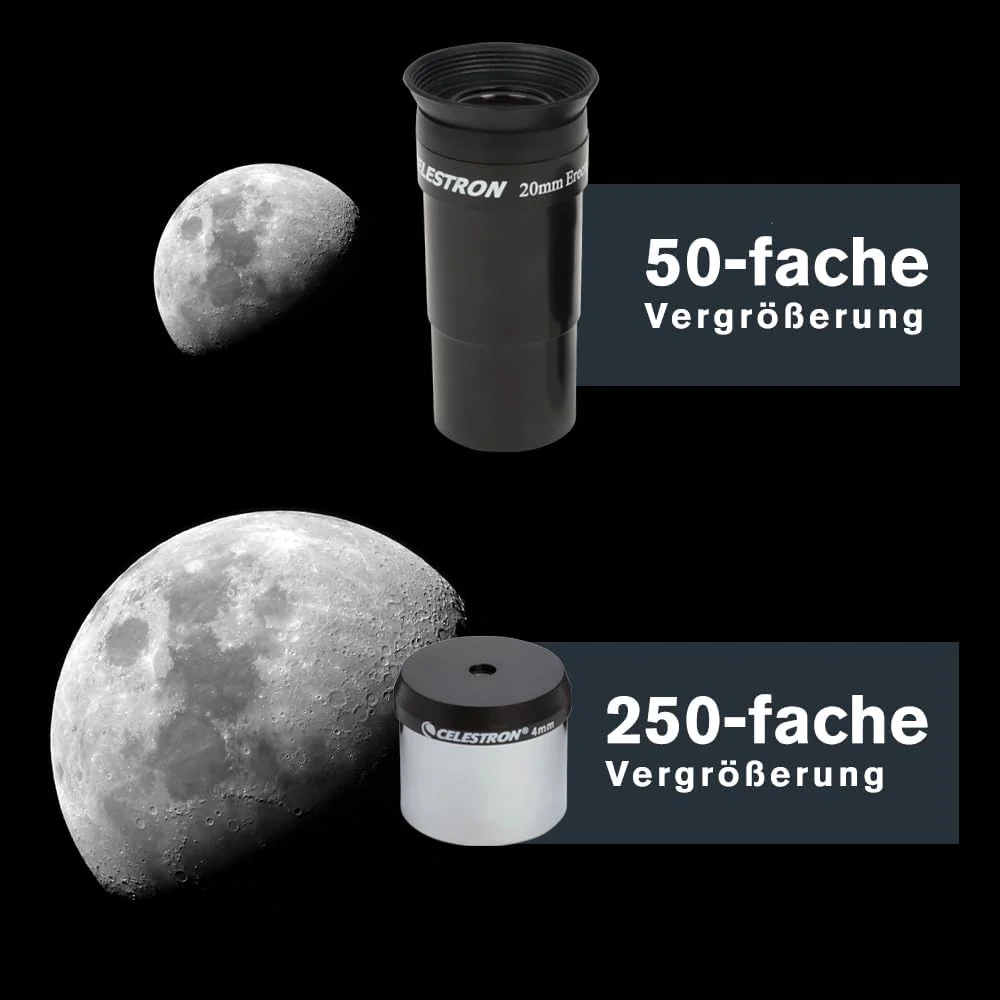 Celestron 21049 PowerSeeker 127EQ Spiegelteleskop, Schwarz PowerSeeker 127EQ Reflektor, PowerSeeker - Image 5