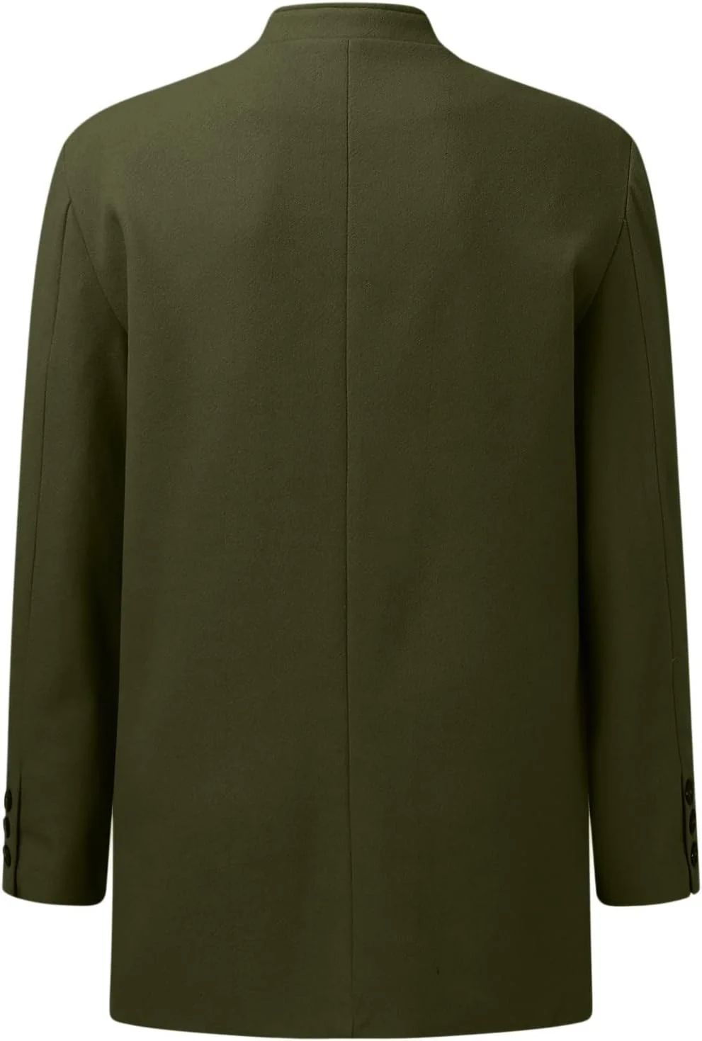 Celucke Mantenl Herren Jacke Slim Fit Übergangsmantel mit Wolle Gefütterter Dünne Lässige Wintermant - Image 3