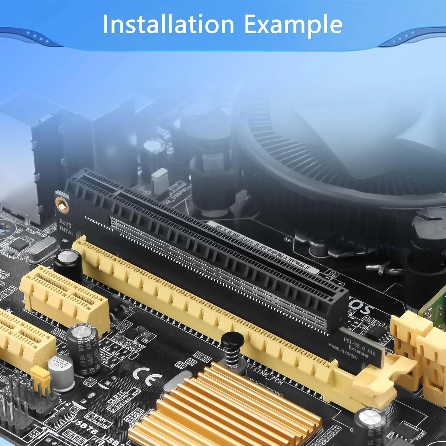 CERRXIAN PCIe 5.0 x16 Riser Card,PCI Express 5.0 16X Extension Slot Protection Test Card,für Compute - Image 3