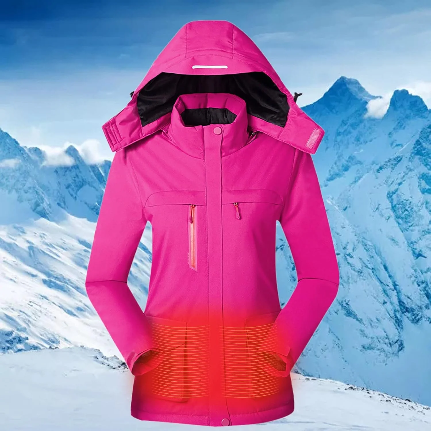 C'est TT Damen Regenjacke Regenjacke Wasserdicht Herbst Übergangsjacke Jacken Damen Windjacke Frauen - Image 3