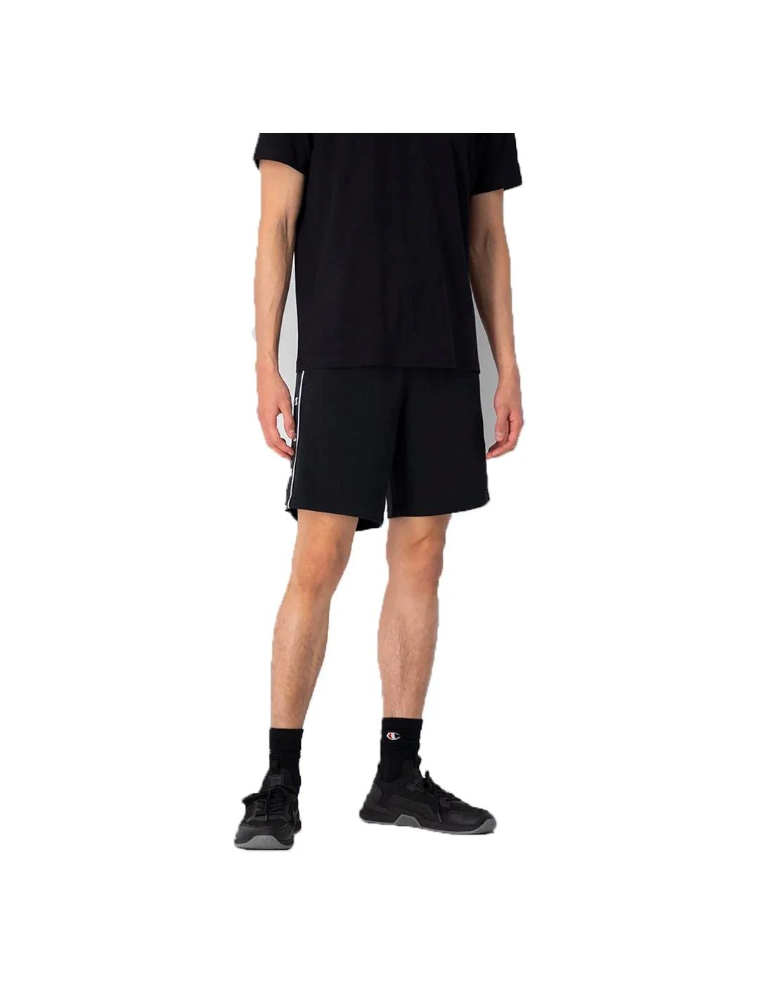 Champion Herren Legacy American Tape Heavy Powerblend Terry Bermuda Shorts S Schwarz, S Schwarz