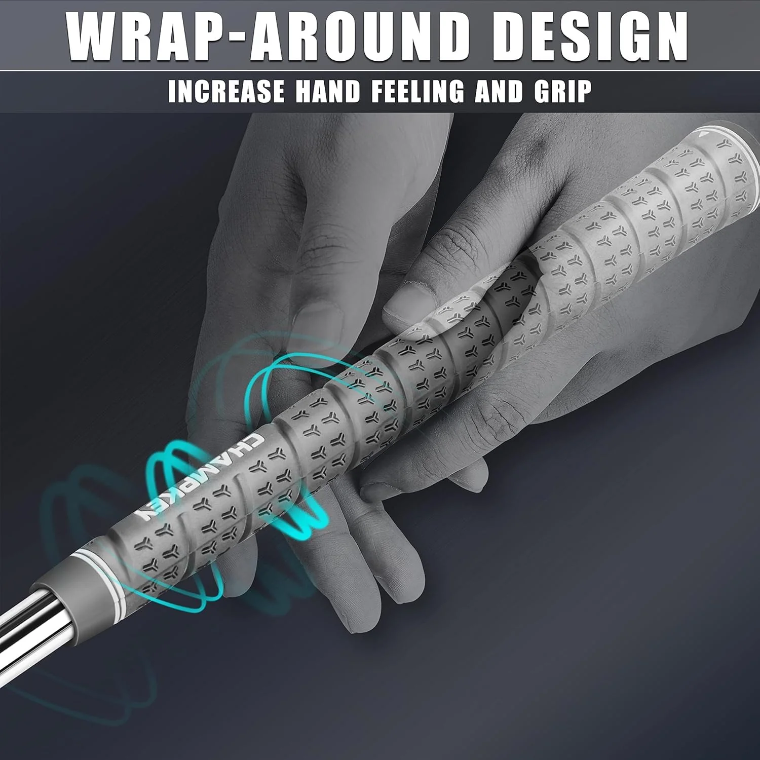 CHAMPKEY WRAP-Y Gummi-Golfgriffe, 13 Stück, mit allen Reparatur-Sets – hohe Rückmeldung und Traktion - Image 5