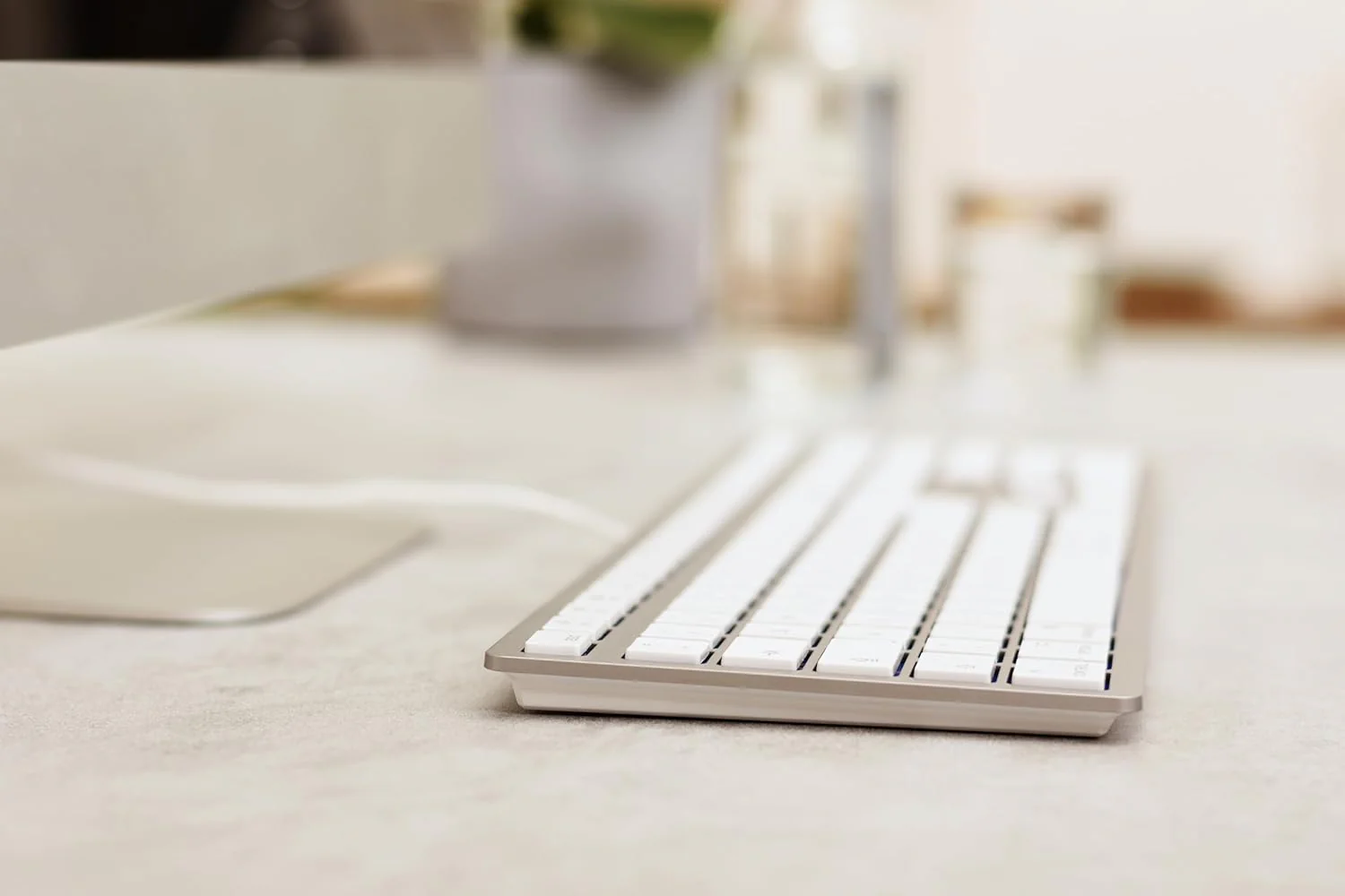 CHERRY KC6000 Slim for MAC - Corded Keyboard - USB - Silver (US-International), KC 6000 SLIM weiss-s - Image 4
