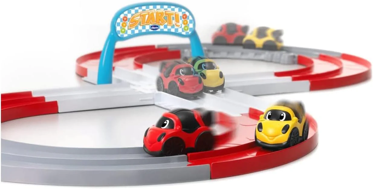 Chicco Entwicklungsrennstrecke für Spielzeugautos 1,5 m, 2 ferngesteuerte Autos, 2-Spieler-Herausfor - Image 2
